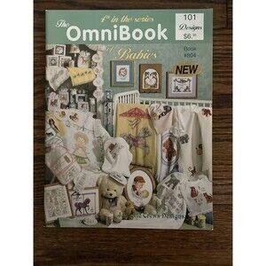 The Omnibook of Babies 101 Designs Book 804 Counted Cross Stitch 48 pages